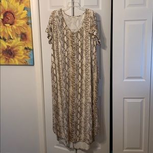 Snake Skin Maxi Dress